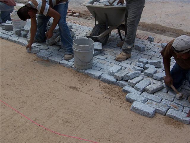 Granite Cobblestones pavement