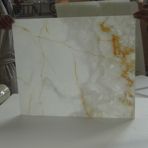 Onyx With Glass Tiles Snow White Onyx With Glass Tiles Backlit